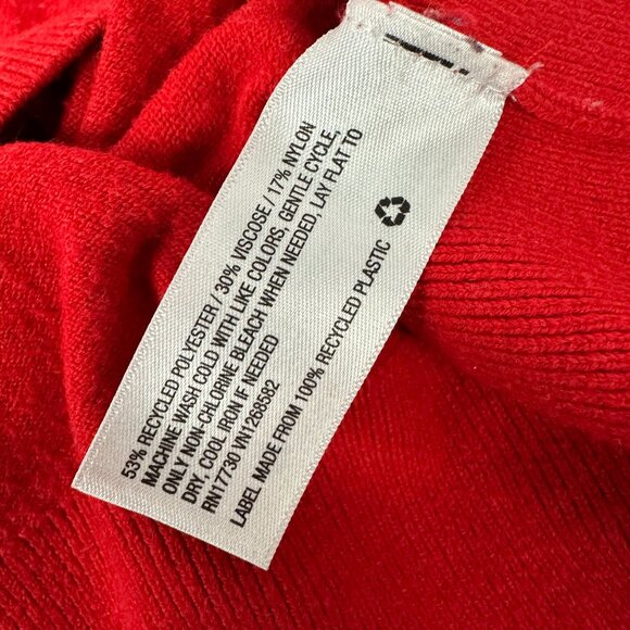 A New Day Womens Red Long Sleeve Sweater Size L - Picture 4 of 4